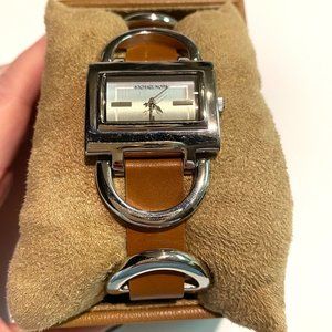 Michael Kors Women's Watch Camel + Silver